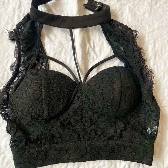 Very Sexy Lace Black Swan Corset - Picture 5 of 7